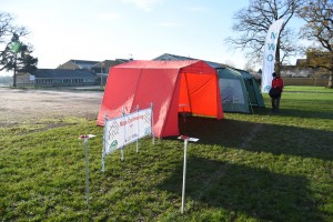 Tents Ready for Hardenhuish TryO